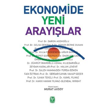 Ekonomide Yeni Arayışlar - Tekin Yayınevi