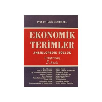 Ekonomik Terimler Ansiklopedik Sözlük - Halil Seyidoğlu