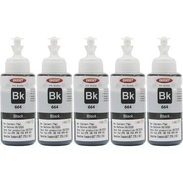 Ekoset L455 L486 Muadil Siyah 70 ml 5'li Mürekkep