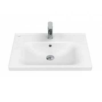 Eksen 65 cm Beyaz Etajerli Lavabo
