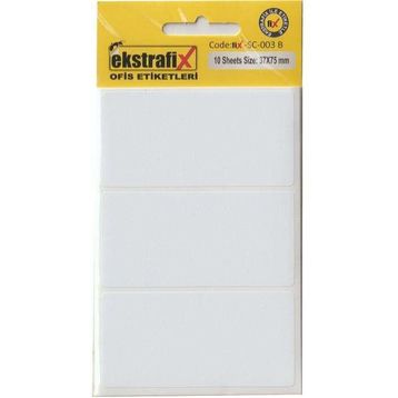 Ekstrafix 37x75 mm 10 Sayfa Ofis Etiketi