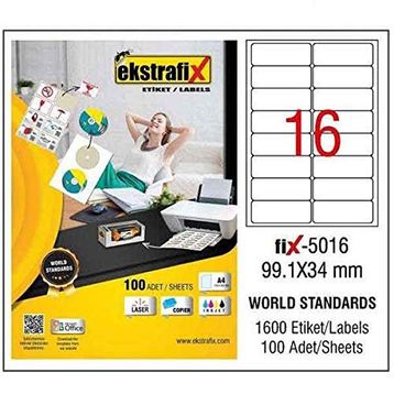 Ekstrafix Fix-5016 Lazer Etiket