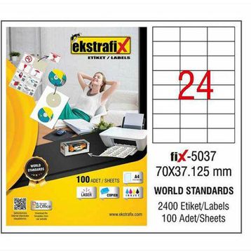 Ekstrafix Fix-5037 Lazer Etiket