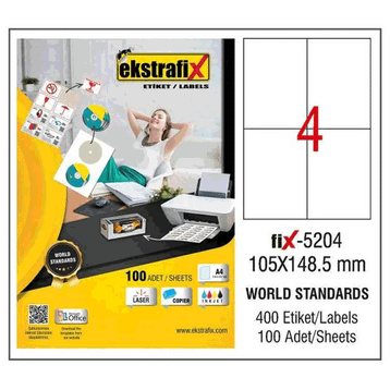 Ekstrafix Fix-5204 Lazer Etiket