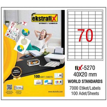 Ekstrafix Fix-5270 Lazer Etiket