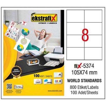 Ekstrafix Fix-5374 Lazer Etiket