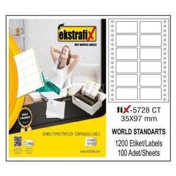 Ekstrafix FİX-5728 35x97 mm Bilgisayar Etiketi