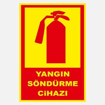 Ekstrafix YF069 12x25 cm Fosforlu Yangın Söndürme Cihazı