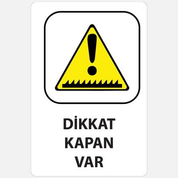 Ekstrafix YUL-434 25x35 cm Dikkat Kapan Var