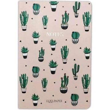 Ela's Paper Kaktüs Pembe Notebook Defter