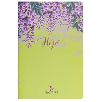 Ela's Paper Mor Salkım Hoper Defter