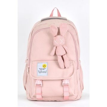 Elatae 51668 Pembe Unisex Ortopedik Çok Gözlü Günlük Seyahat Okul Sırt Çantası