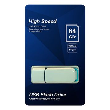 Elba 64 Gb Plastik Beyaz-Mavi 2.0 Usb Flash Bellek