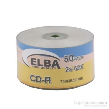 Elba 700Mb/80Min Printable Shrink 50'li CD-R Kutusu