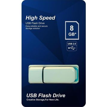 Elba 8 Gb Plastik Beyaz-Mavi 2.0 Usb Flash Bellek