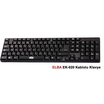 Elba EK-020 F Usb Türkçe Kablolu Siyah Klavye