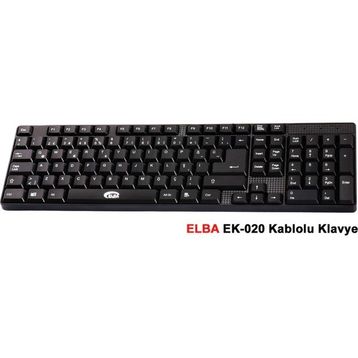 Elba EK-020 F Usb Türkçe Kablolu Siyah Klavye