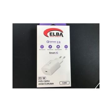 Elba ELB02-20WPD 20W Beyaz USB-C Şarj Kafası