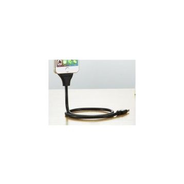 Elba-MK66S Siyah Metal Telefon Tutucu Kablo