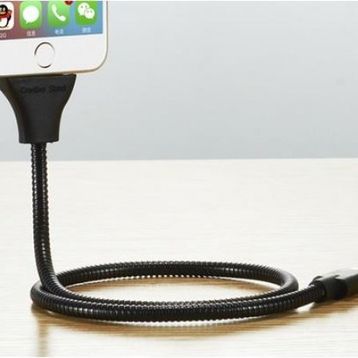 Elba-MK66S Siyah Metal Telefon Tutucu Kablo