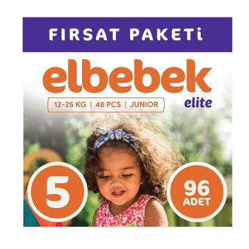 Elbebek Elite No:5 Junior 96 Adet Bebek Bezi