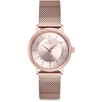 ELEGANGS EL2431.3 ROSE GOLD HASIR KORDON BAYAN KOL SAATİ