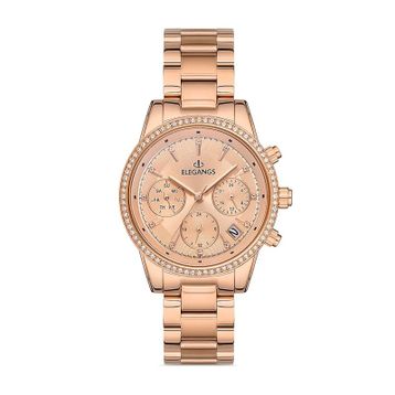 Elegangs El2449-3 Sarı Kadın Kol Saati