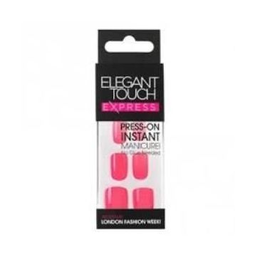 Elegant Touch Express Polished Bright Coral Takma Tırnak