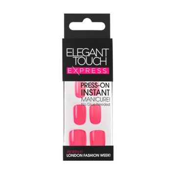 Elegant Touch Express Polished Bright Coral Takma Tırnak