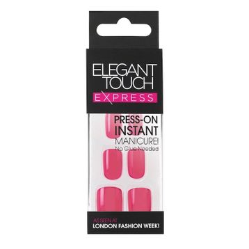 Elegant Touch Express Polished Bright Pink Takma Tırnak