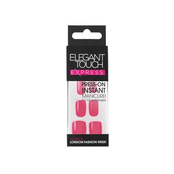 Elegant Touch Express Polished Bright Pink Takma Tırnak