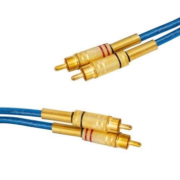 Elektromer 2 RCA 2 RCA 4.5 m Mavi Ara Kablo