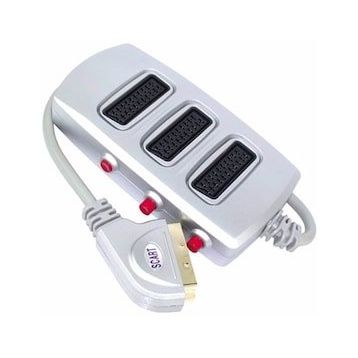 Elektromer 3'lü Silver Butonlu Scart Dağıtıcı