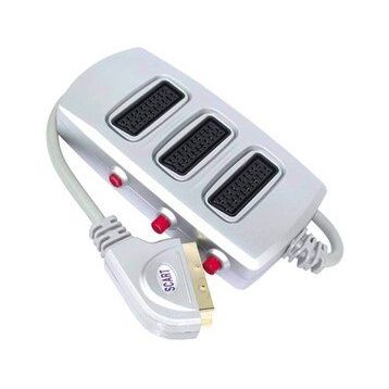 Elektromer 3'lü Silver Butonlu Scart Dağıtıcı