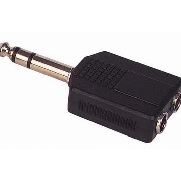 Elektromer 6.3 mm Stereo Erkek 6.3 mm Stereo Dişix2 Çevirici Jack