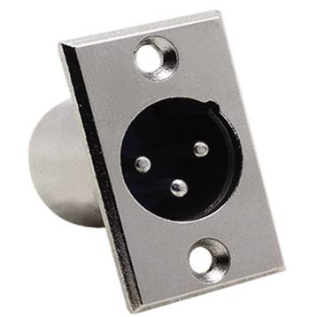 Elektromer Canon XLR 3 Pin Erkek Şase Konnektör