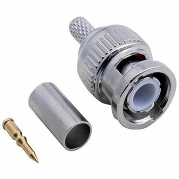 Elektromer RG 58 Tip Bnc Fiş Erkek Sıkmalı Konnektör