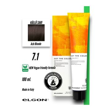 Elgon Get The Color 7.1 Profesyonel Oksidansız 100 ml Saç Boyası