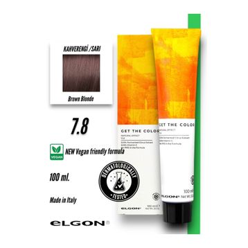 Elgon Get The Color Profesyonel 100 ml Kumral Mocha 7,8 Krem Saç Boyası