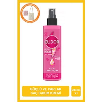 Elidor 200 ml Superblend Güçlü ve Parlak E Vitamini Makademya Yağı Kolajen Sıvı Saç Bakım Kremi