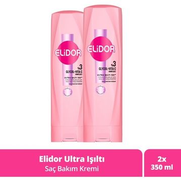 Elidor 2x350 ml Ultra Işıltı Yoğun Parlaklık Saç Kremi