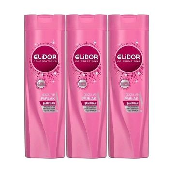 Elidor 3x185 ml Canlı ve Parlak Şampuan
