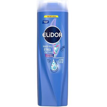 Elidor 500 ml Superblend 2'si 1 Kepeğe Karşı Etkili B3 Vitamini Arada Şampuan ve Saç Bakım Kremi