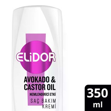 Elidor Avokado ve Castor Oil Nemlendirici Etki 350 ml Saç Bakım Kremi
