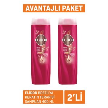 Elidor Brezilya Keratin Terapisi 2x400 ml Şampuan