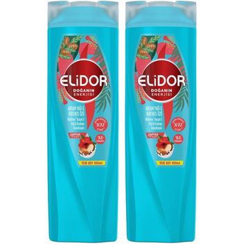 Elidor Doğanın Enerjisi Argan Yağı Hibiskus Özü 2x400 ML Şampuan
