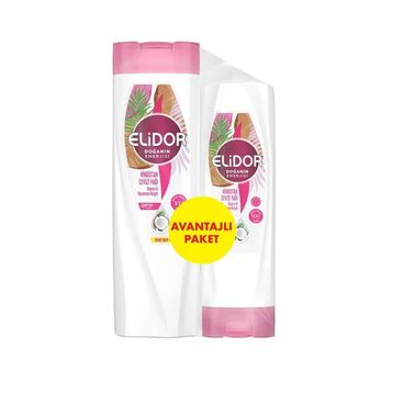 Elidor Doğanın Enerjisi Hindistan Cevizi Yağı 400 ml Şampuan + 200 ml Saç Bakım Kremi