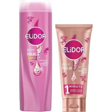 Elidor Superblend Güçlü ve Parlak 650 ml Şampuan ve 7/24 Elektriklenme Önleyici Şekillendirici Bakım Kremi