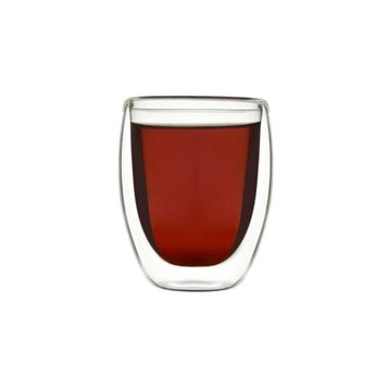 Elif Aksesuar 300 ml Çift Cidarlı Cam Şeffaf Bardak