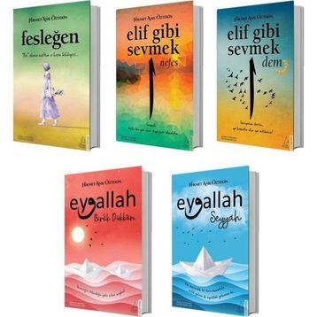 Elif Gibi Sevmek Nefes-Dem - Eyvallah Seyyah-Birlik Dükkanı - Fesleğen - 5 Kitap Set - Hikmet Anıl Öztekin